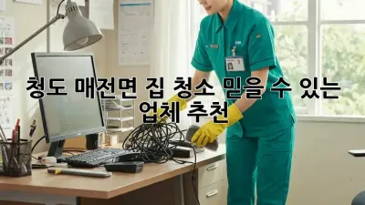 청도 매전면 집 청소? 믿을 수 있는 업체 추천!